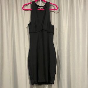 Gaze Black Sleeveless Mini Dress